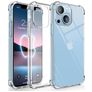 Mobigear Cushion Läpinäkyvä iPhone 14 Joustava TPU Suojakuori Iskunkestävä - Läpinäkyvä
