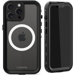 Mobilize Waterproof iPhone 15 Pro Max Vattenavvisande MagSafe Fodral Hårdplast Skal - Svart