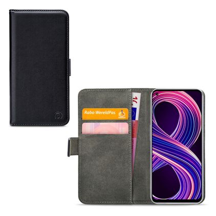 Mobilize Classic Gelly Wallet Realme 8 5G Lompakkokotelo + Setelitasku - Musta
