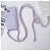 Mobigear Lanyard Card iPhone 15 Plus Silikon Skal med rem och korthållare - Lila