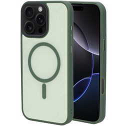 Mobiparts Hardcover iPhone 16 Pro Max MagSafe Hardcase Back cover - Satin Green