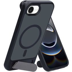 Mobiparts Hardcover iPhone 17e MagSafe Hard Case Back cover with Stand - Satin Black