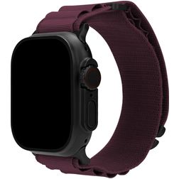 Mobilize Alpine Nailon Apple Watch Ranneke Solki - 49/46/45/44 mm - Bordeaux
