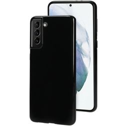 Mobiparts Classic Samsung Galaxy S21 Plus Fleksibel TPU Bagsidecover - Sort