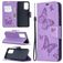 Mobigear Butterfly Samsung Galaxy A52 Pungetui med Seddelrum - Lilla