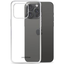 Mobilize Gelly Läpinäkyvä iPhone 15 Pro Max Joustava TPU Suojakuori - Läpinäkyvä