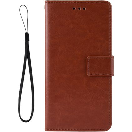 Mobigear Wallet HTC Desire 20 Pro Lompakkokotelo + Setelitasku - Ruskea
