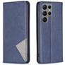 Mobigear Rhombus Slim Samsung Galaxy S23 Ultra Capa livro - Azul