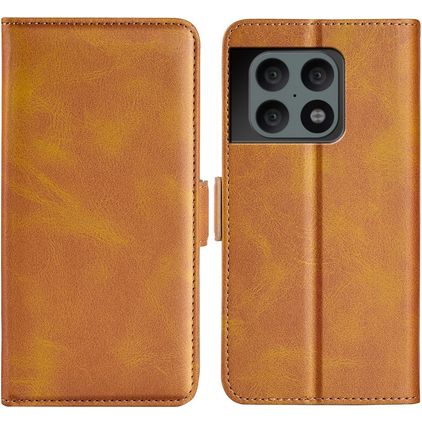 Mobigear Slim Magnet OnePlus 10 Pro Funda tipo libro Cartera - Coñac