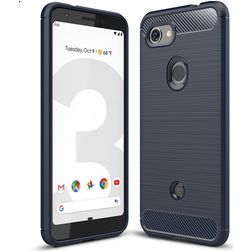 Mobigear Brushed Slim Google Pixel 3a TPU flexible Carcasa - Azul