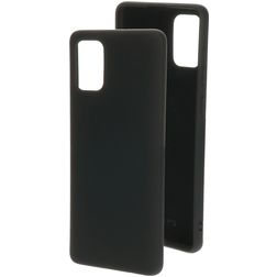 Mobiparts Samsung Galaxy A71 Silikoni Suojakuori - Musta