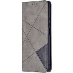 Mobigear Rhombus Slim Xiaomi 11T Wallet case - Grey