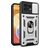 Mobigear Armor Ring Cam Slide Motorola Edge 40 Pro Hardcase Back cover Antiurto con anello e copriobiettivo scorrevole - Argento