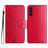 Mobigear Flowers Samsung Galaxy A56 Funda tipo libro Cartera - Rojo