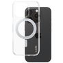 CARE by PanzerGlass Kickstand iPhone 16 Pro MagSafe Plástico rígido Capa traseira com suporte - Transparente / Prateado
