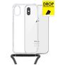 My Style Loop Transparente iPhone XS TPU flexível Capa com cordão - Transparente