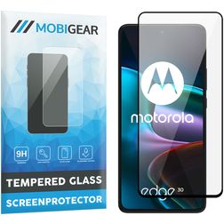 Mobigear Premium Motorola Edge 30 Vidro temperado Película de ecrã - Compatível com capas - Preto