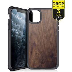 ITSKINS HybridFusion iPhone 11 Pro Max Hardcase Back cover Antiurto - Dark Wood