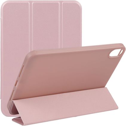 Mobigear Tri-Fold Gel iPad Mini 6 (2021) TPU / Pele sintética Capa livro - Rosa dourado
