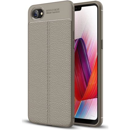 Mobigear Luxury OPPO A3 Elastyczne TPU Etui plecki - Szary