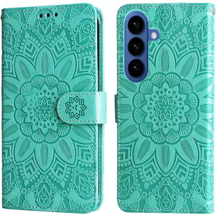 Mobigear Sunflower Samsung Galaxy S26 Cover a libro portafoglio - Verde