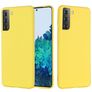 Mobigear Rubber Touch Samsung Galaxy S21 Silicona Carcasa - Amarillo