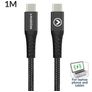 Mobilize Strong Nylon Cavo da USB-C a USB-C 1 m - Nero