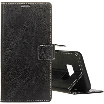 Mobigear Basic Samsung Galaxy S10e Cover a libro portafoglio - Nero