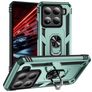 Mobigear Armor ring Xiaomi 15 Funda Plástico rígido Carcasa Antigolpes con anillo - Verde