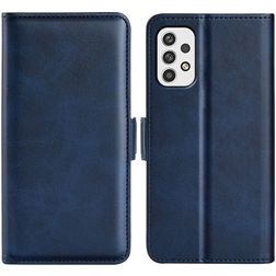 Mobigear Slim Magnet Samsung Galaxy A23 Pungetui med Seddelrum - Mørkeblå