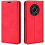 Mobigear Retro Slim HONOR Magic 4 Lite Funda tipo libro Cartera - Rojo