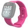 Mobigear Sport Dual Silikon Fitbit Sense Armband Stiftspänne - Rosa