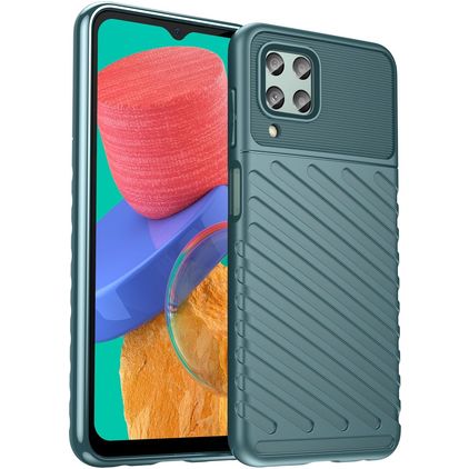 Mobigear Groove Samsung Galaxy M33 TPU flessibile Back cover - Verde