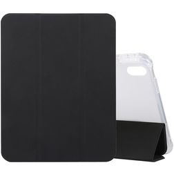 Mobigear Tri-Fold Gel iPad 10 (2022) TPU / Skóra ekologiczna Etui z klapką + Uchwyt na rysik - Czarny