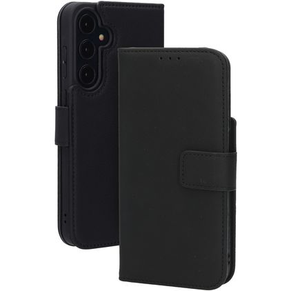 Mobiparts Wallet Samsung Galaxy A35 Vera pelle Cover a libro portafoglio - Nero