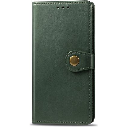 Mobigear Snap Button iPhone 11 Pro Funda tipo libro Cartera - Verde