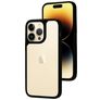 Mobiparts Rugged Clear iPhone 14 Pro Max Kova Suojakuori Iskunkestävä - Läpinäkyvä / Musta