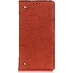 Mobigear Ranch Samsung Galaxy A90 Plånboksfodral med sedelfack - Brun