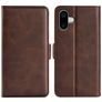 Mobigear Slim Magnet iPhone 16 Plus Lompakkokotelo + Setelitasku - Ruskea