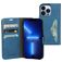 Mobiparts Classic Wallet iPhone 13 Pro Wallet case - Steel Blue