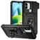 Mobigear Armor Ring Cam Slide Xiaomi Redmi A1 4G Hard Case Back cover Shockproof with Ring Holder and Camera Slider - Black