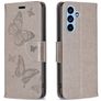 Mobigear Butterfly Samsung Galaxy A54 Wallet case - Grey