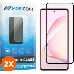 Mobigear Premium Samsung Galaxy Note 10 Lite Szkło hartowane Ochrona ekranu - Kompatybilna z etui - Czarny (2 szt.)