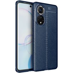 Mobigear Luxury HONOR 50 Elastyczne TPU Etui plecki - Niebieski