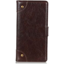 Mobigear Ranch Xiaomi Redmi Note 10 5G Capa livro Carteira - Castanho