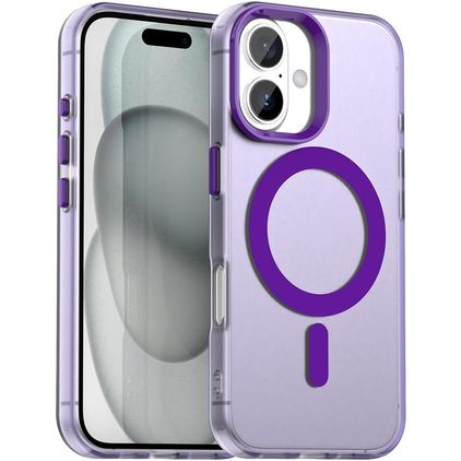 Mobigear Shockproof iPhone 18 MagSafe Hardcase Etui plecki - Fioletowy