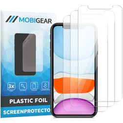 Mobigear iPhone 11 Pro Max Protector de pantalla Film - Compatible con fundas (pack de 3)