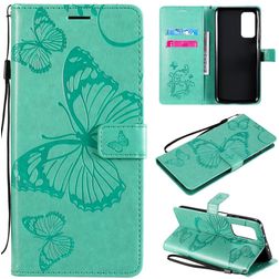Mobigear Butterfly Xiaomi Mi 10T Pro Wallet case - Turquoise