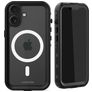 Mobilize Waterproof iPhone 16 Resistente à água MagSafe Plástico rígido Capa traseira - Preto