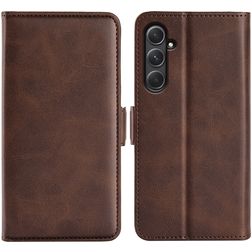 Mobigear Slim Magnet Samsung Galaxy A55 Funda tipo libro Cartera - Marrón